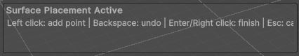Controles de Surface Placement