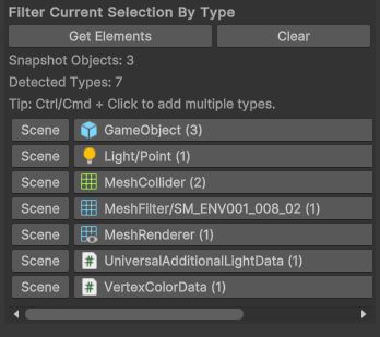 Filter Current Selection By Type