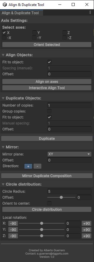 Vista previa de Align & Duplicate Tool